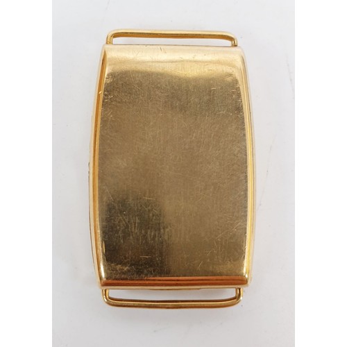 284 - A 9ct gold watch case, weight 6.4g.  UK shipping £14.