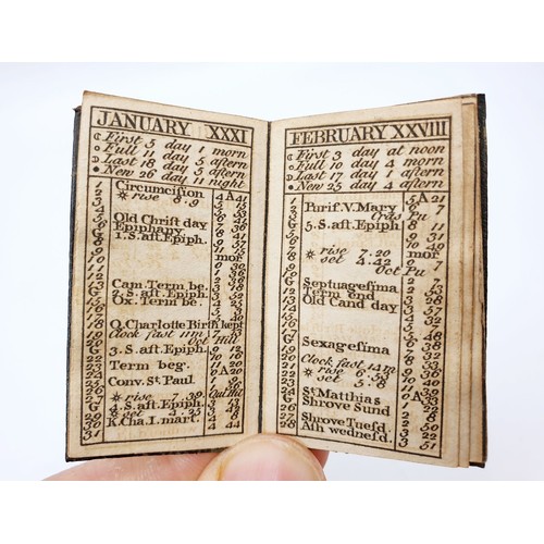 290 - An 18th century Company of Stationer's Almanack for 1770 with outer cover, length 2.25