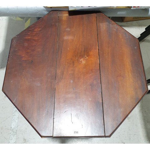 298 - A 19th century hexagonal occasional table, height 28