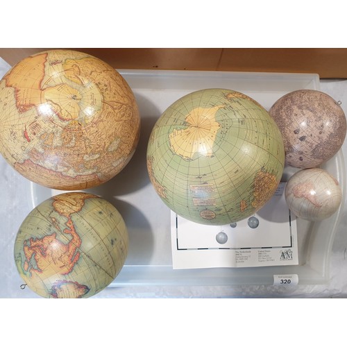 320 - A new in box Authentic Models GL060 vintage style globe mobile. UK shipping £14.