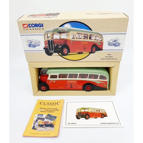 391 - A boxed Corgi Classics model of an AEC Regal David MacBrayne Ltd, 97021. UK shipping £14.