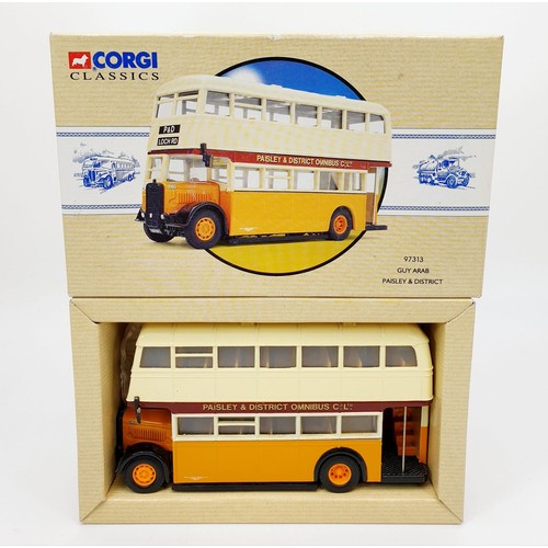 395 - A boxed Corgi Classics model of a Guy Arab Paisley & District Bus, 97313. UK shipping £14.