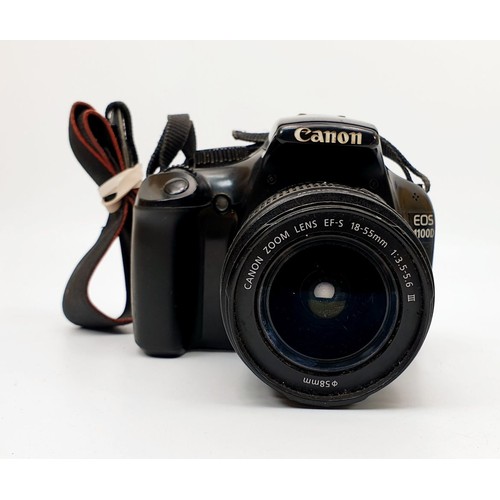 205 - A Canon EOS 1100B digital camera. UK shipping £14.