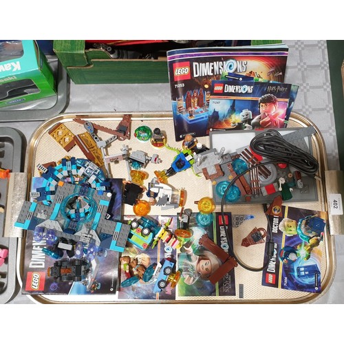 402 - A selection of Lego Dimensions. UK shipping £14.