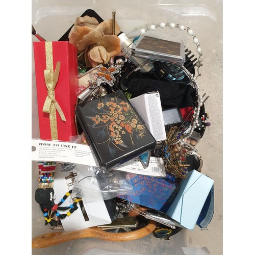 88 - A box of costume jewellery and assorted. No shipping.  Arrange collection or your own packer and shi... 