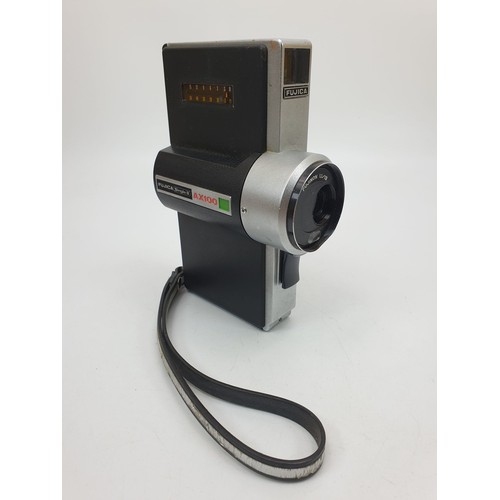 176 - A Fujica AX100 8mm cine camera. UK shipping £14.