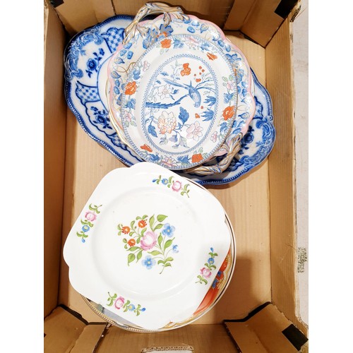 320 - A box of plates. No shipping. Arrange collection or your own packer and shipper, please.