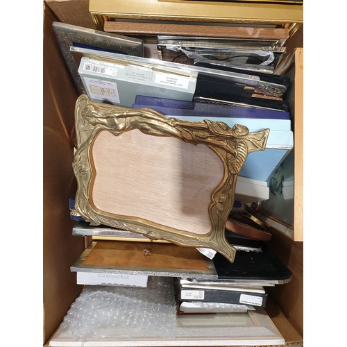 417 - A box of photo frames. No shipping. Arrange collection or your own packer and shipper, please.