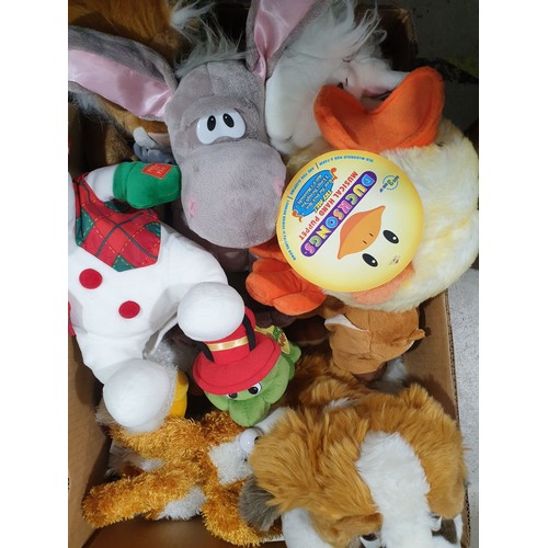 421 - A box of soft toys. No shipping. Arrange collection or your own packer and shipper, please.