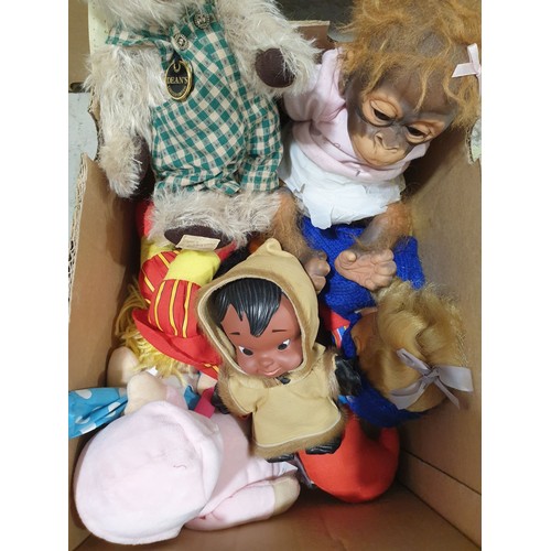 423 - A box of soft toys. No shipping. Arrange collection or your own packer and shipper, please.