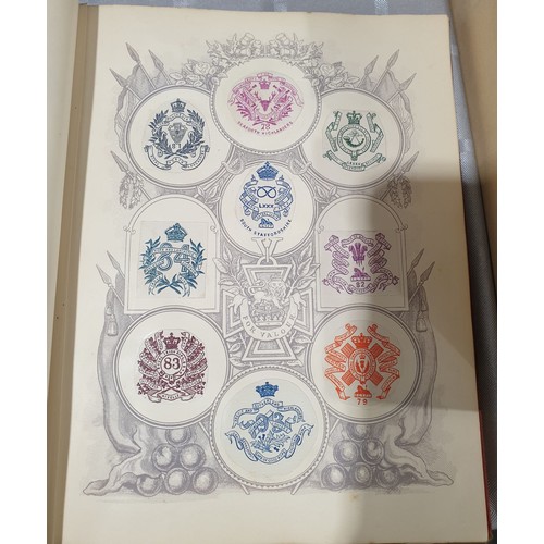 429 - An antique Crests and Monogram album with twenty one fully populated pages and three partially popul... 