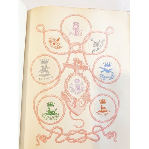 429 - An antique Crests and Monogram album with twenty one fully populated pages and three partially popul... 