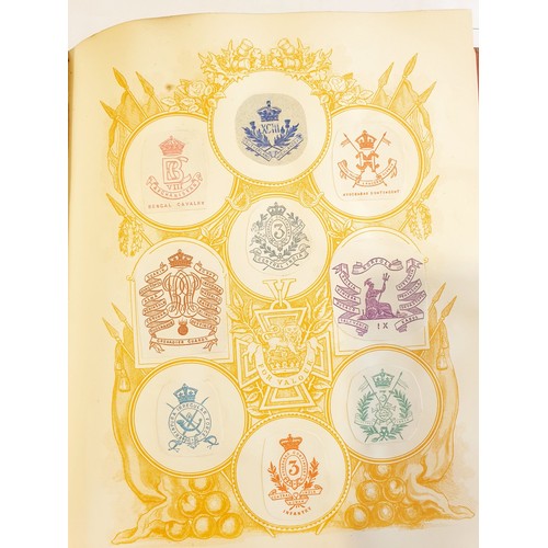 429 - An antique Crests and Monogram album with twenty one fully populated pages and three partially popul... 