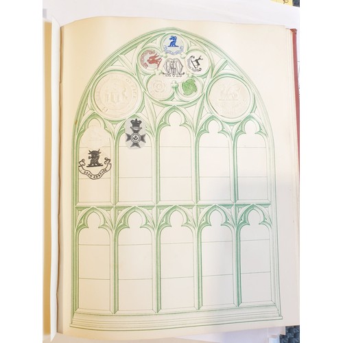 429 - An antique Crests and Monogram album with twenty one fully populated pages and three partially popul... 