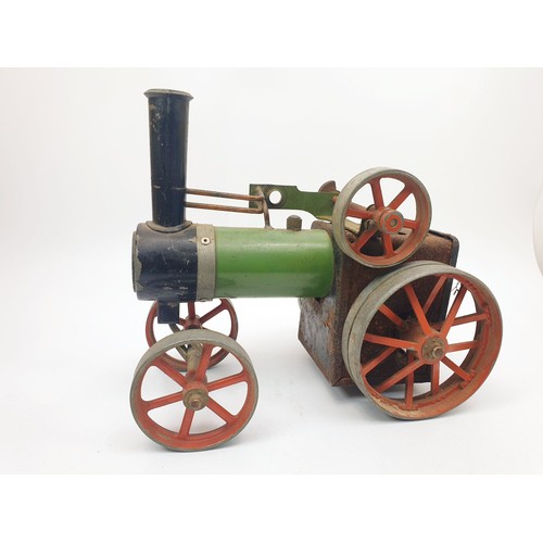 437 - A vintage Mamod TE1 steam powered model traction engine. A/F. UK shipping £14.