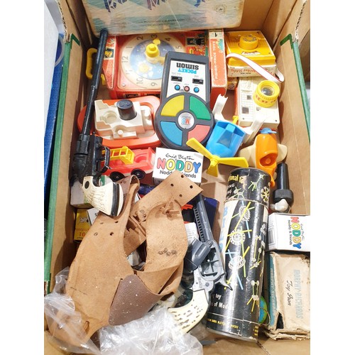 447 - A box of toys including Fisher Price. UK shipping £14.