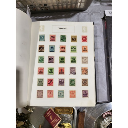 339 - An extensive German stamp collection in an album. UK shipping £14.