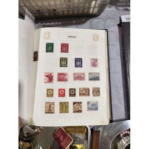 339 - An extensive German stamp collection in an album. UK shipping £14.