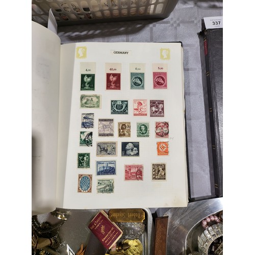 339 - An extensive German stamp collection in an album. UK shipping £14.