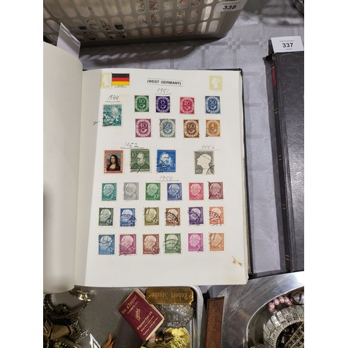 339 - An extensive German stamp collection in an album. UK shipping £14.