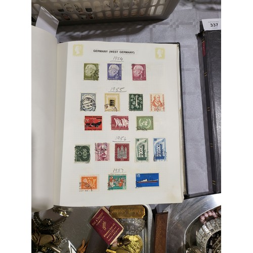 339 - An extensive German stamp collection in an album. UK shipping £14.