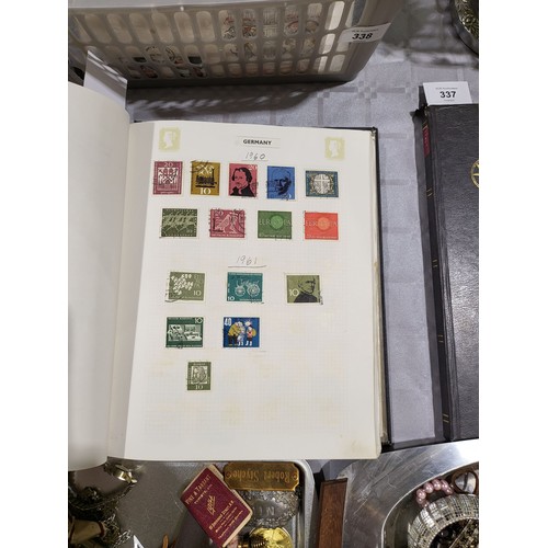 339 - An extensive German stamp collection in an album. UK shipping £14.