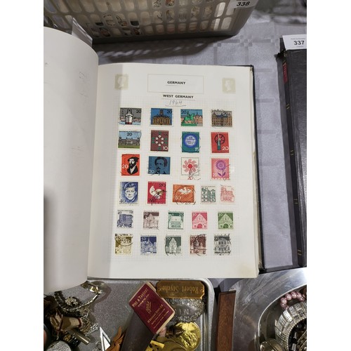 339 - An extensive German stamp collection in an album. UK shipping £14.