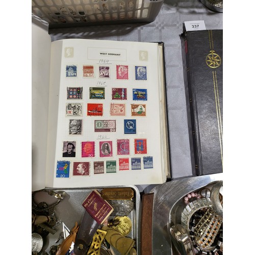 339 - An extensive German stamp collection in an album. UK shipping £14.