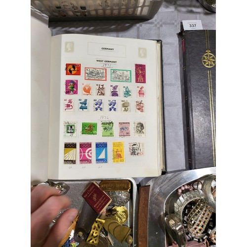 339 - An extensive German stamp collection in an album. UK shipping £14.