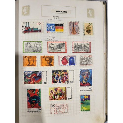 339 - An extensive German stamp collection in an album. UK shipping £14.