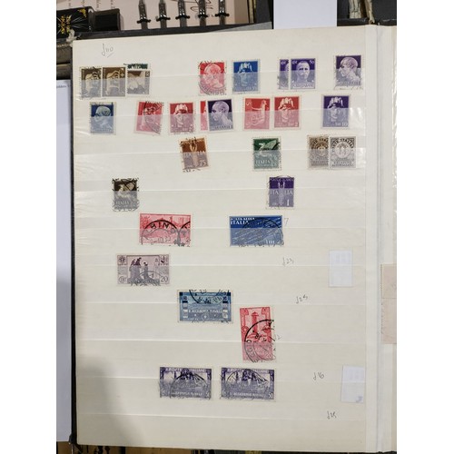 337 - An Italian stamp album containing rare stamps. UK shipping £14.