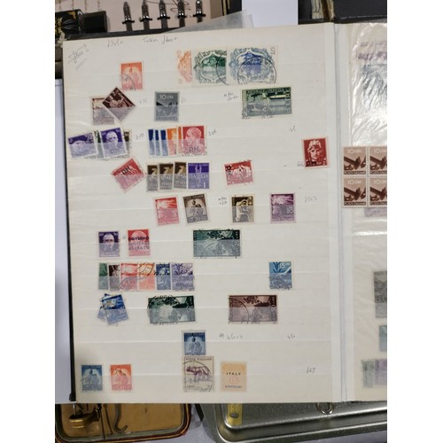 337 - An Italian stamp album containing rare stamps. UK shipping £14.