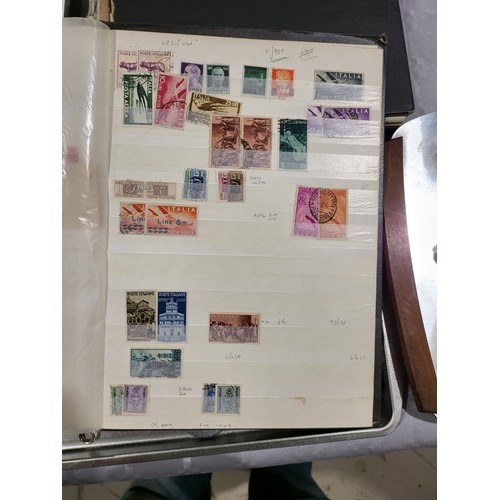 337 - An Italian stamp album containing rare stamps. UK shipping £14.