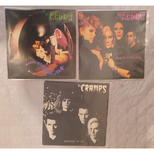 5 - Three The Cramps LPs including 