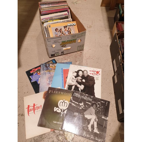 26 - A box of vinyl LPs and 12