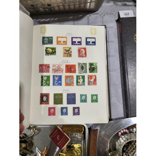 88 - An extensive German stamp collection in an album. UK shipping £14.