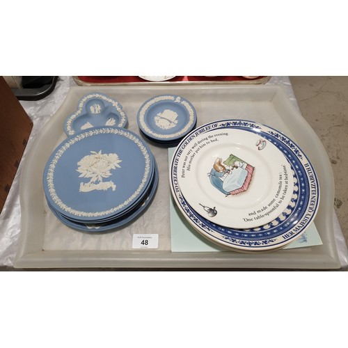 48 - A selection of Wedgewood ceramics including Blue Jasper. No shipping. Arrange your own packer and sh... 