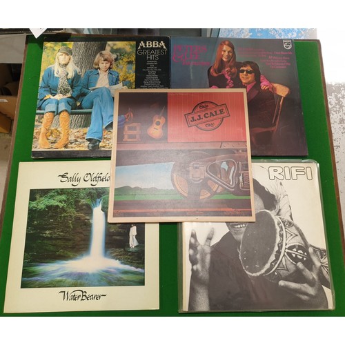 153 - Ten vinyl LPs including Roxy Music, Victory Mansions and Chick Shannon. UK shipping £14.