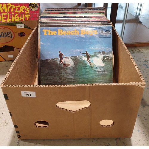 164 - A box of vinyl LPs  including Best of Reggae compilations and other compilation albums. No shipping.... 