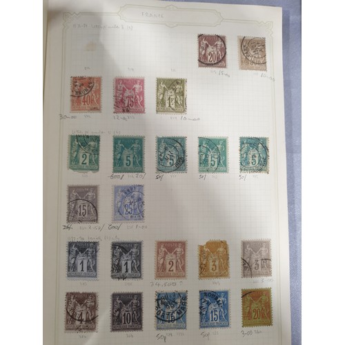 210 - A stamp album containing 19th century and later rare stamps. UK shipping £14.