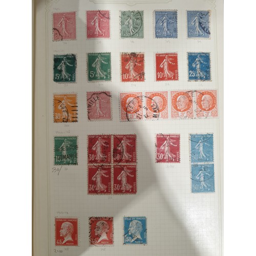 210 - A stamp album containing 19th century and later rare stamps. UK shipping £14.