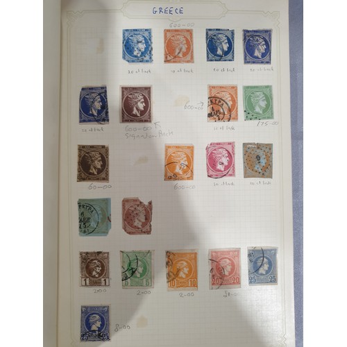 210 - A stamp album containing 19th century and later rare stamps. UK shipping £14.