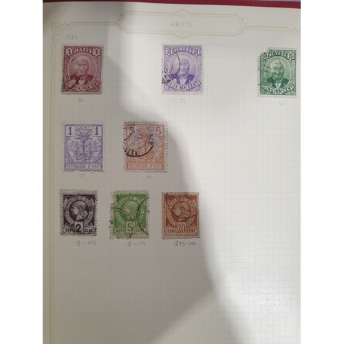 210 - A stamp album containing 19th century and later rare stamps. UK shipping £14.