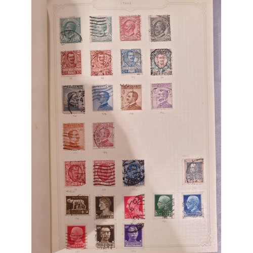 210 - A stamp album containing 19th century and later rare stamps. UK shipping £14.