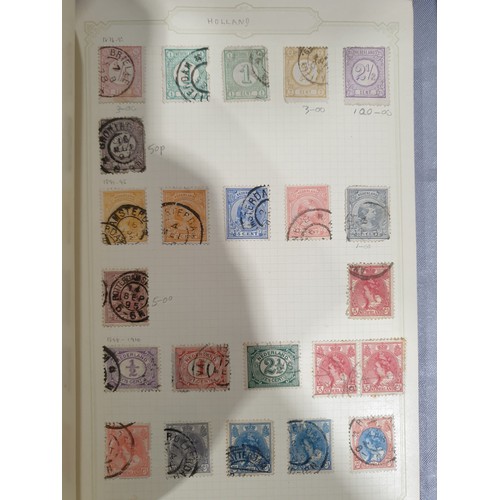 210 - A stamp album containing 19th century and later rare stamps. UK shipping £14.