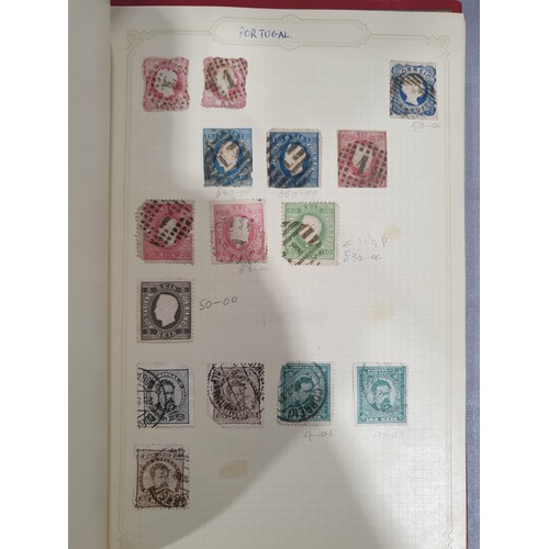 210 - A stamp album containing 19th century and later rare stamps. UK shipping £14.