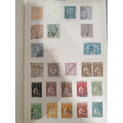 210 - A stamp album containing 19th century and later rare stamps. UK shipping £14.