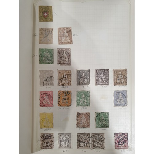 210 - A stamp album containing 19th century and later rare stamps. UK shipping £14.