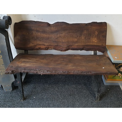 248 - A rustic bench, width 45.5