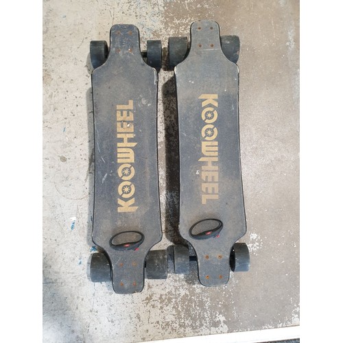 249 - A pair of Koowheel electric skateboards. No shipping. Arrange collection or your own packer and ship... 